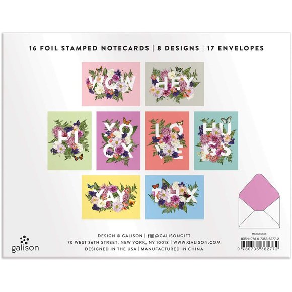 Say It With Flowers Assortment Greeting Cards Blank 16ct Notecards - Picture 11 of 12